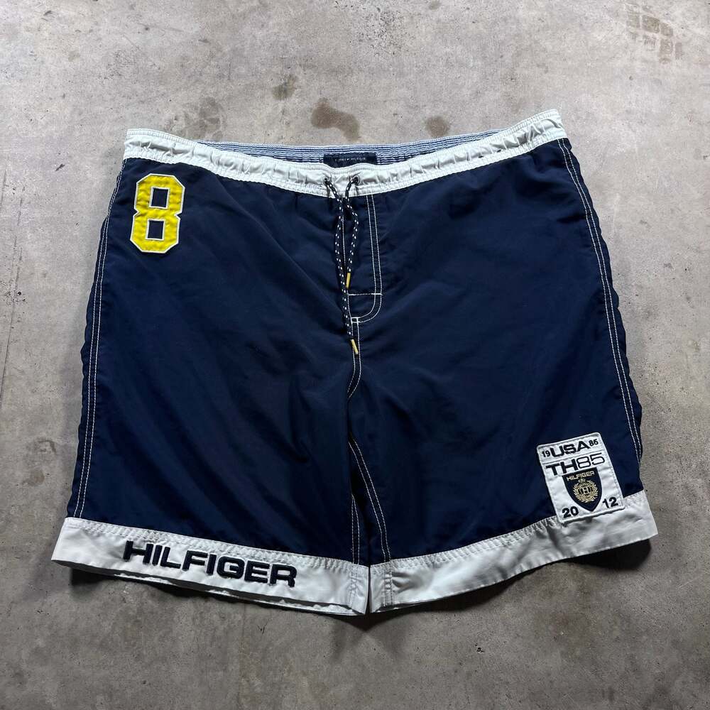 Tommy Hilfiger TH85 USA Swim Trunks Navy Blue Size XL